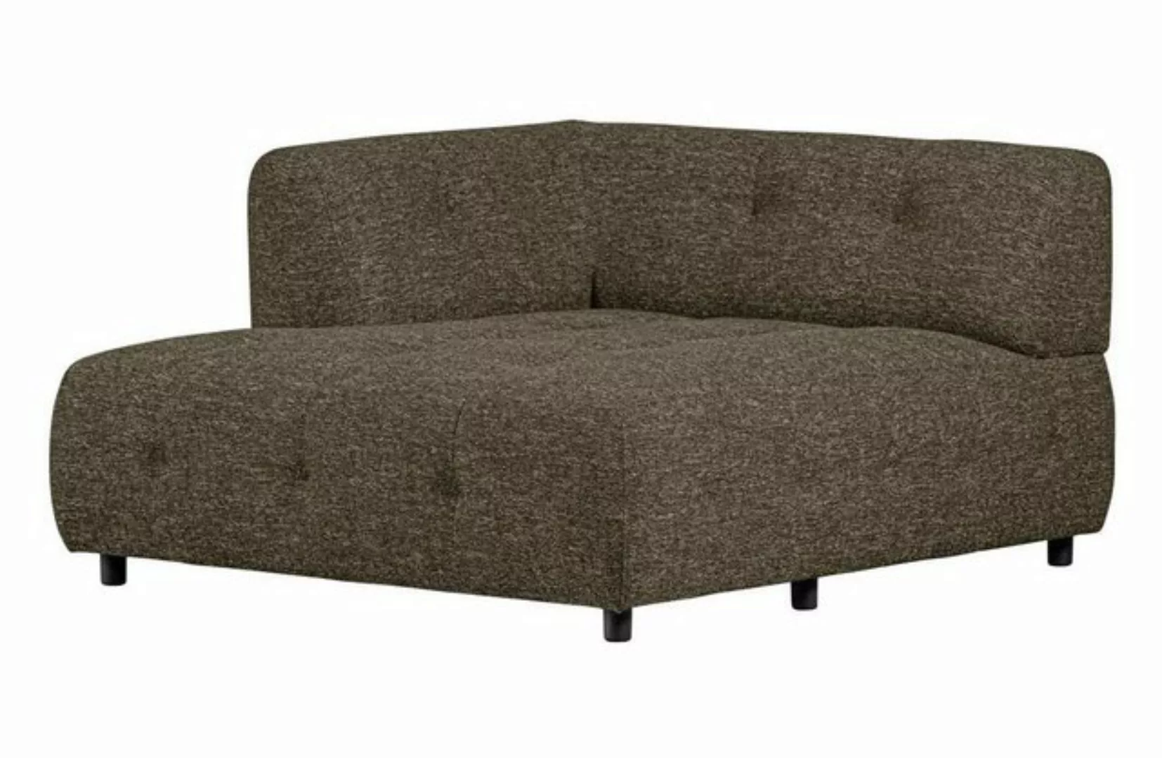 WOOOD Sofa Louis Chaiselongue aus grobmaschigen Stoff Links günstig online kaufen