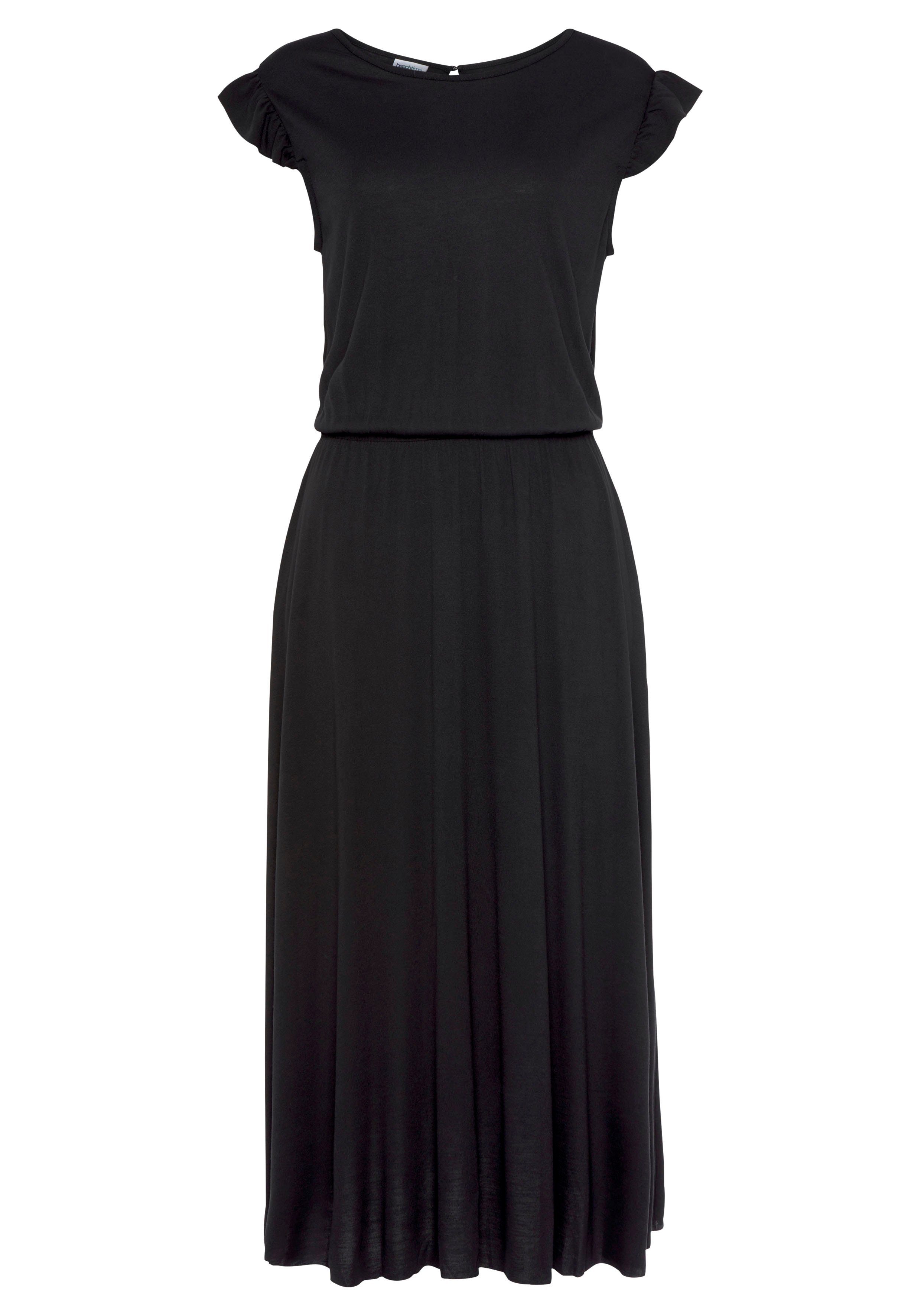 Beachtime Midikleid aus Viskosejersey, kurzärmliges Sommerkleid, günstig online kaufen