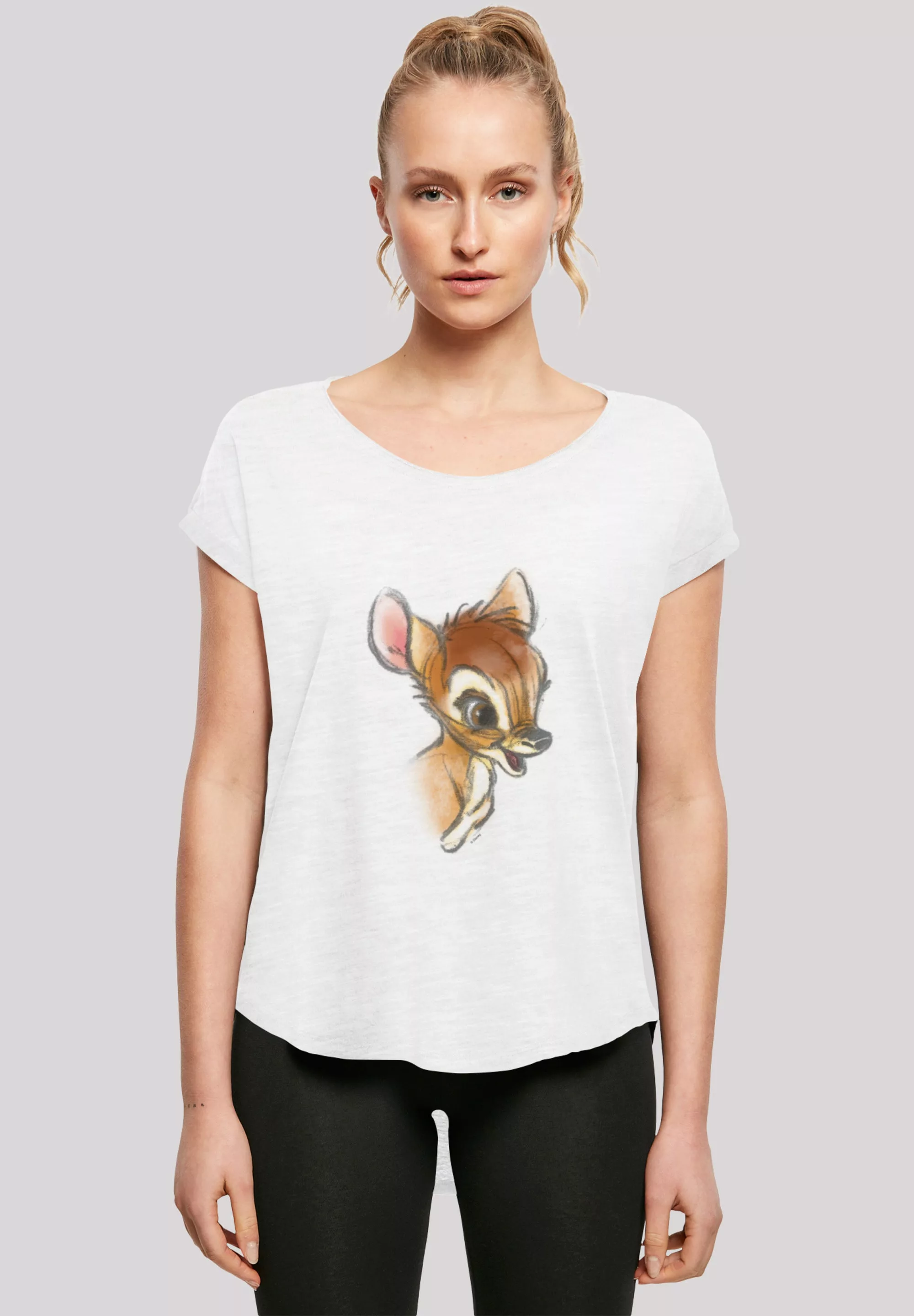 F4NT4STIC T-Shirt "Disney Bambi Zeichnung", Damen,Premium Merch,Lang,Longsh günstig online kaufen