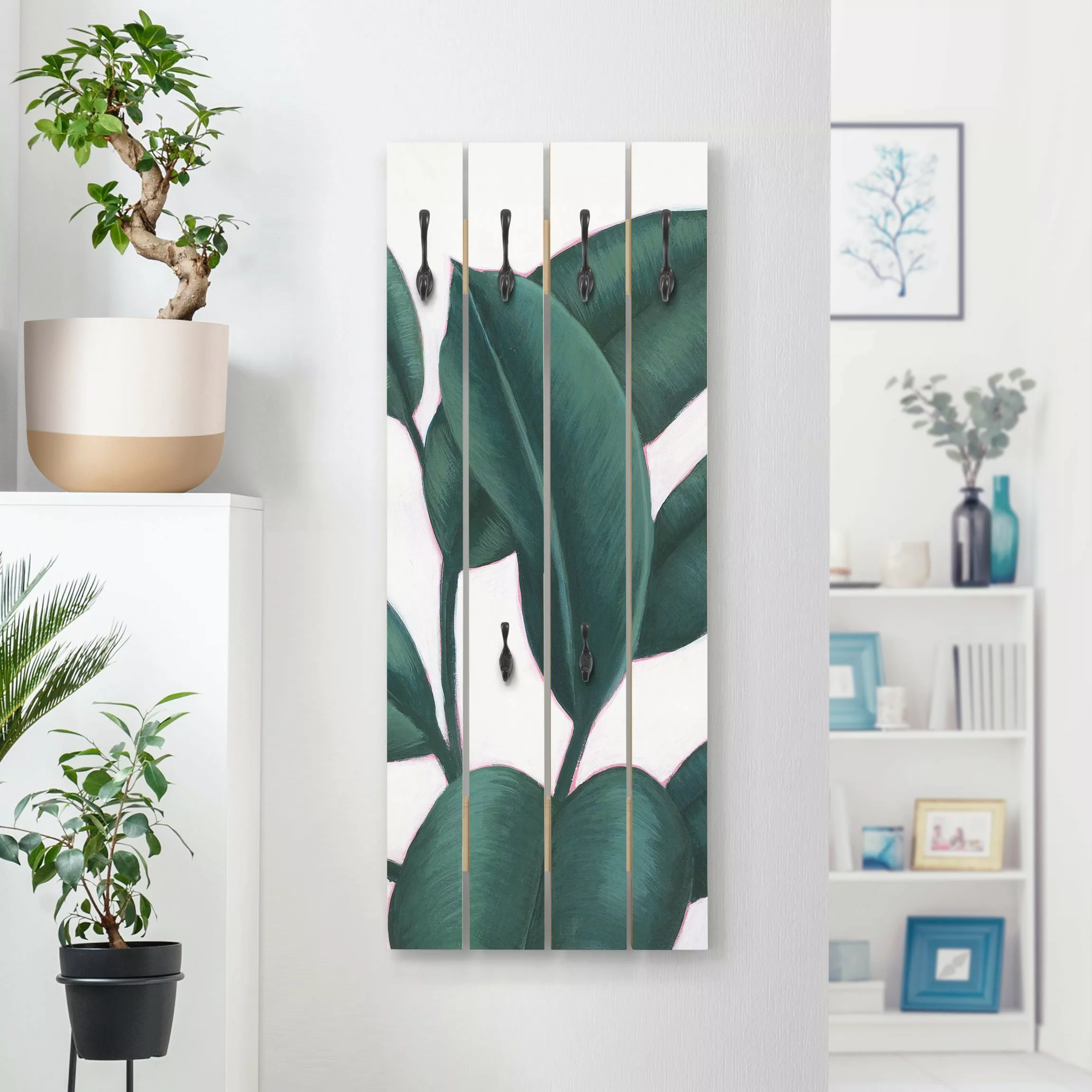 Wandgarderobe Ficusblätter günstig online kaufen
