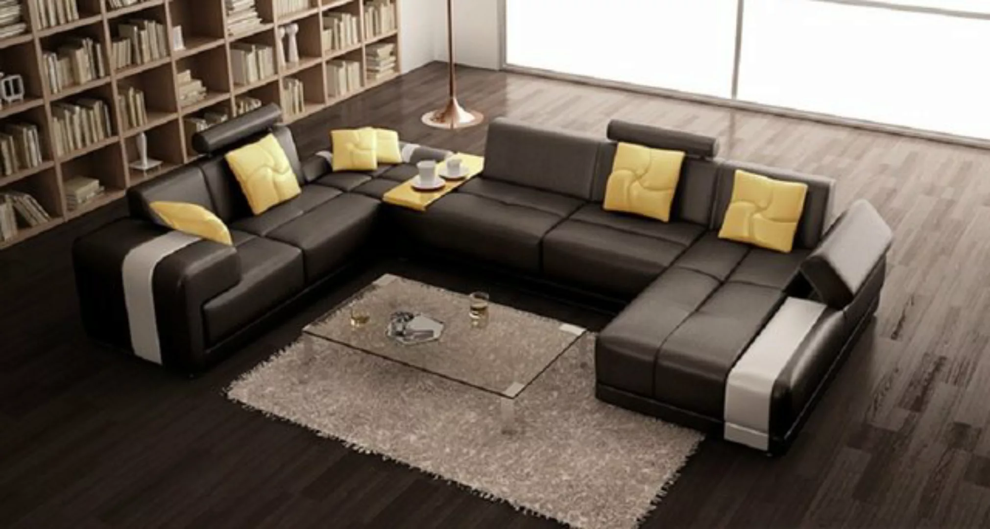 JVmoebel Ecksofa, Sofa Wohnlandschaft U Form Eckcouch Ecksofa Couch Polster günstig online kaufen
