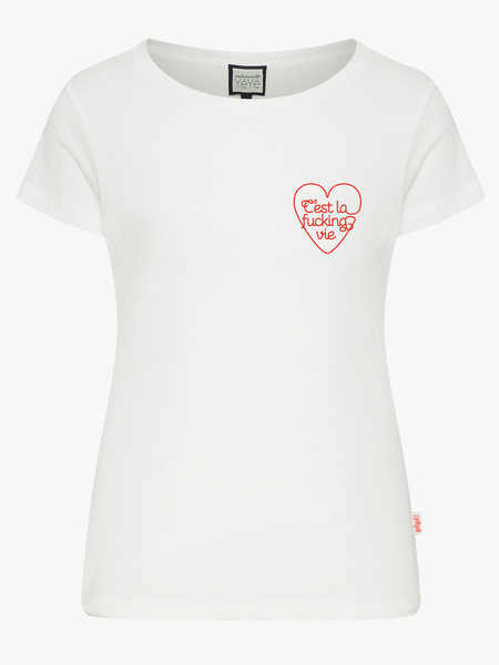 Frauen T-shirt Aus Biobaumwolle „C’Est La Fucking Vie“ günstig online kaufen