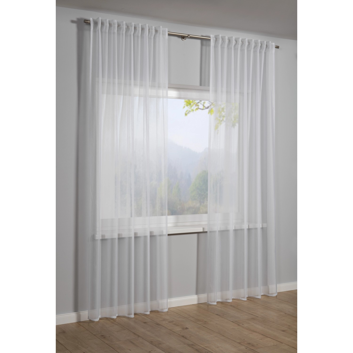 Sehlbach Fertigschal Multiband Crashoptik 135 cm x 245 cm Weiß günstig online kaufen