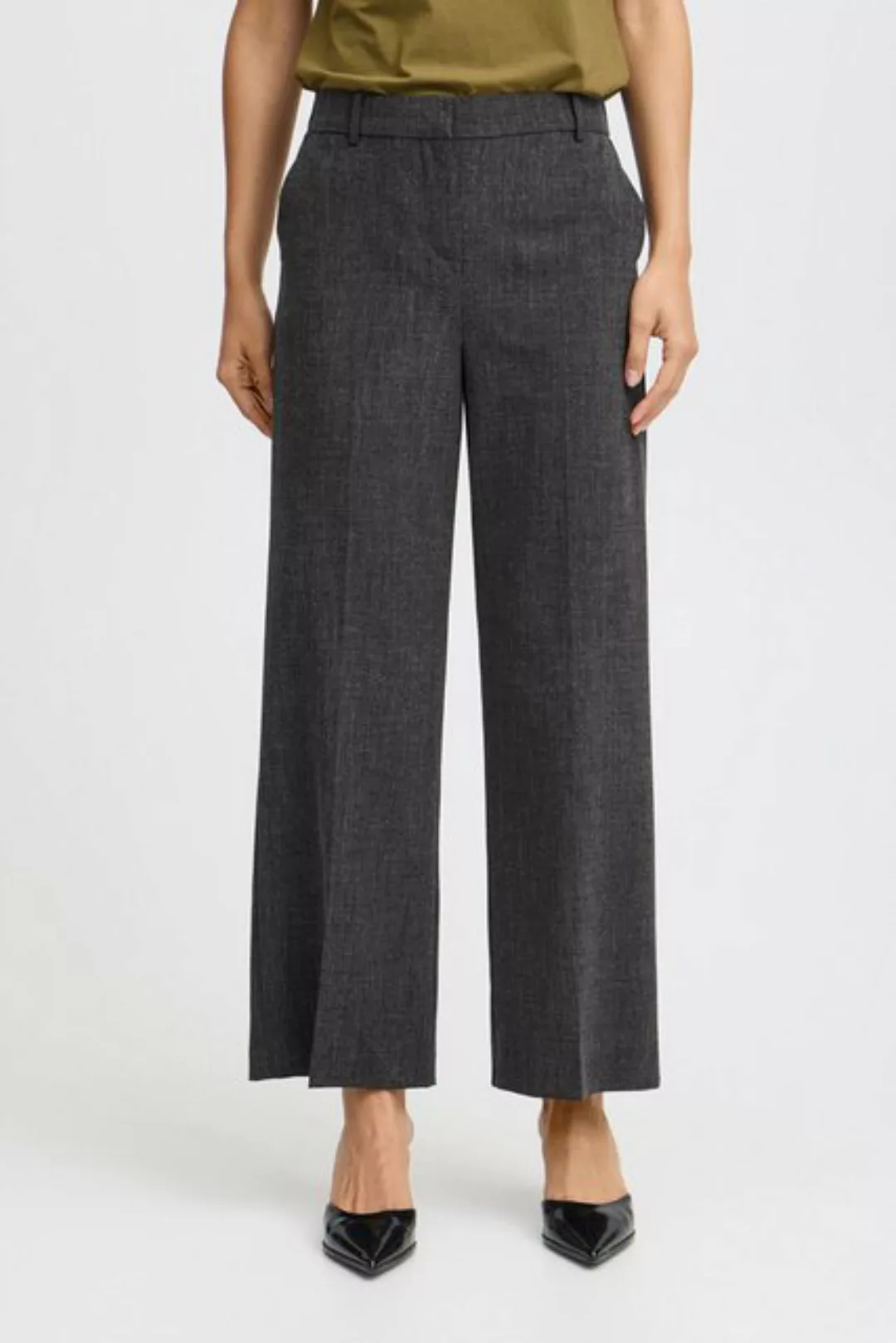 b.young Stoffhose BYDANTA WIDE LEG PANTS 2 CROPPED modische Stoffhose günstig online kaufen