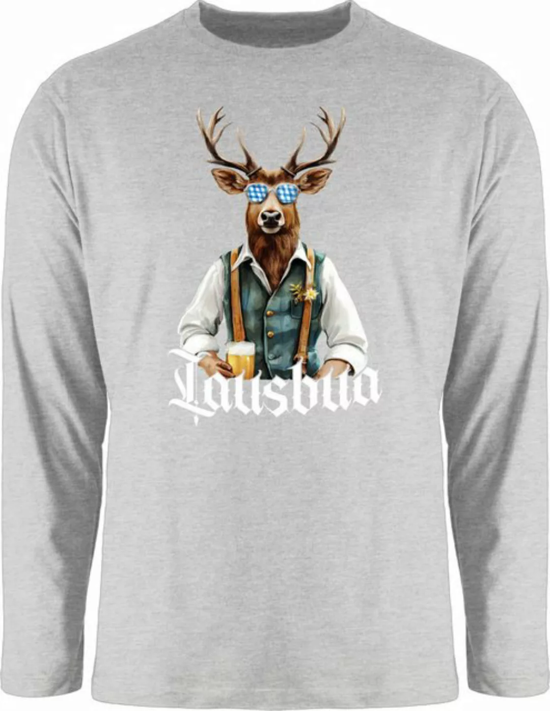 Shirtracer Rundhalsshirt Lausbua Lausbub Schlawiner Lauser Hirsch Mode für günstig online kaufen