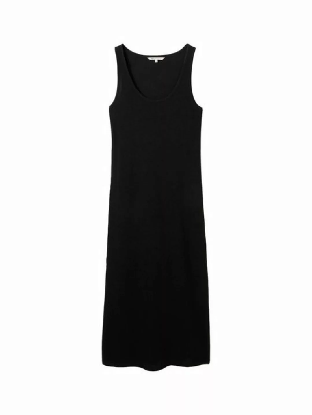 TOM TAILOR Denim Sommerkleid midi waffle beach dress, deep black günstig online kaufen