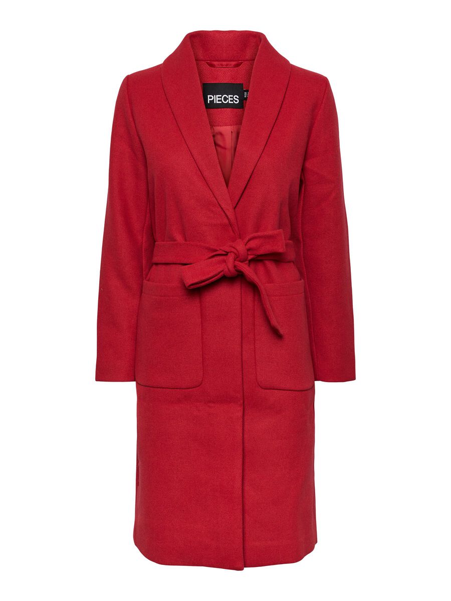 PIECES Pcalica Mantel Damen Rot günstig online kaufen