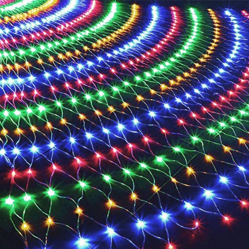 MUPOO LED-Lichterkette LED Lichternetz,Lichtervorhang,LED Lichterkette Netz günstig online kaufen