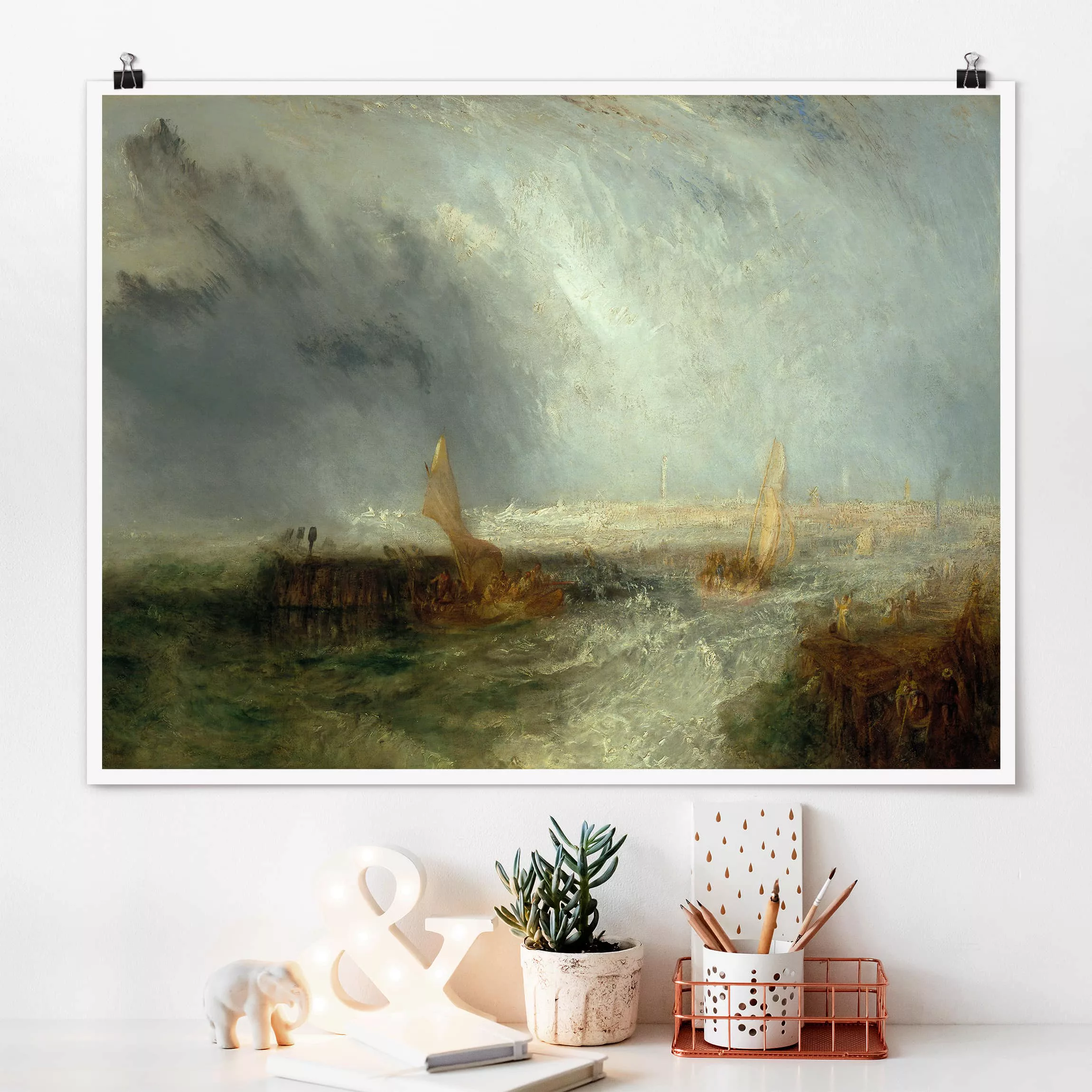 Poster Kunstdruck - Querformat William Turner - Ostende günstig online kaufen