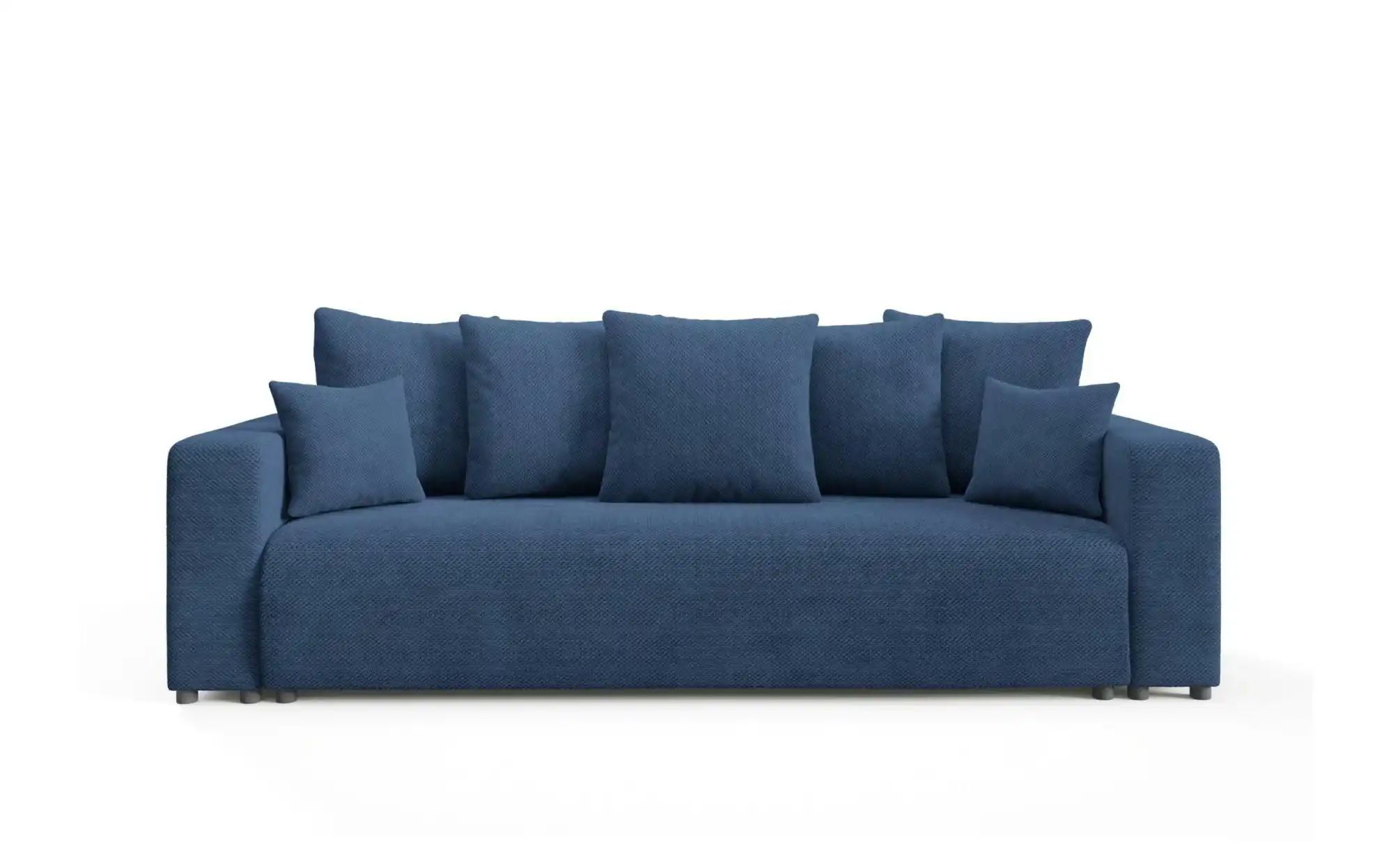 Schlafsofa mit Bettkasten Evora ¦ blau ¦ Maße (cm): B: 247 H: 88 Polstermöb günstig online kaufen