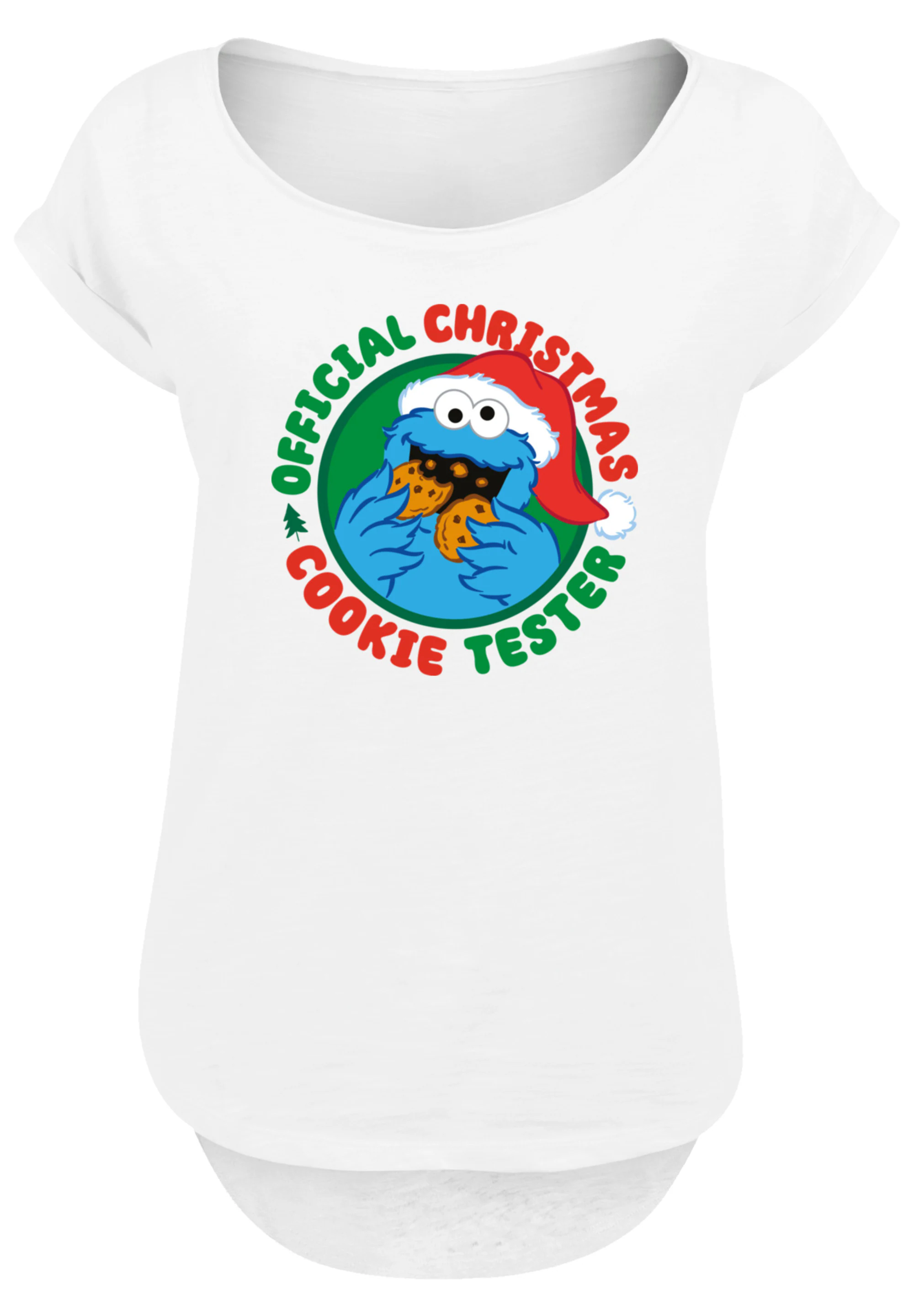 F4NT4STIC T-Shirt "Sesamstrasse Weihnachten Keks Tester", Premium Qualität günstig online kaufen