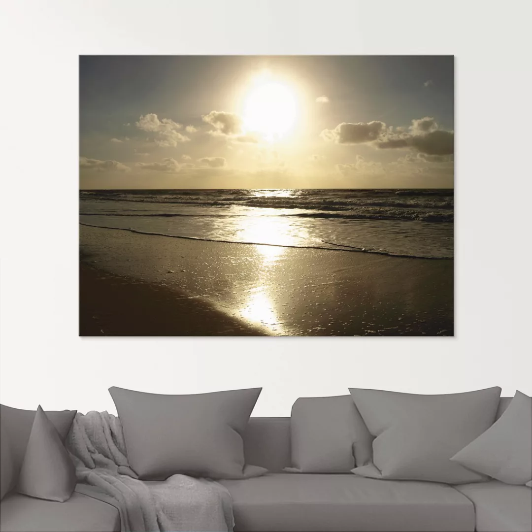 Artland Glasbild "Stille", Strand, (1 St.), in verschiedenen Größen günstig online kaufen