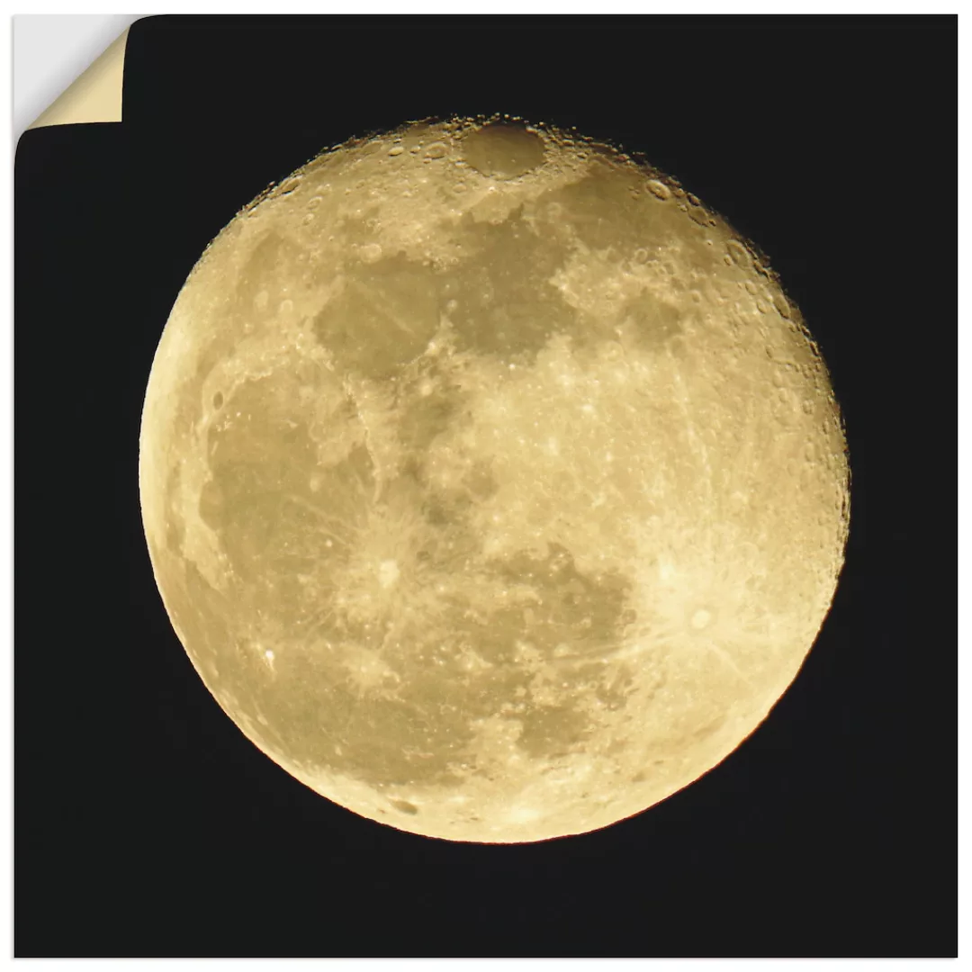 Artland Wandbild "Mond", Weltraum, (1 St.), als Leinwandbild, Poster, Wanda günstig online kaufen