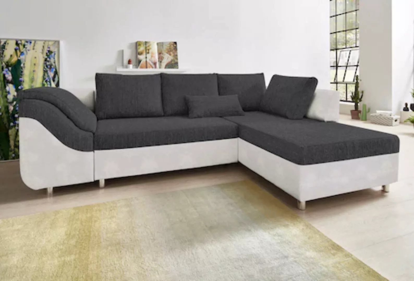 COLLECTION AB Ecksofa Sally L-Form, mit und ohne Bettfunktion, inklusive lo günstig online kaufen