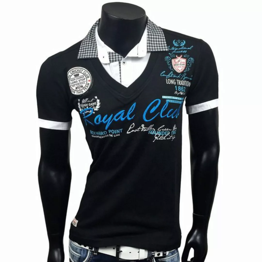 Baxboy T-Shirt Baxboy Poloshirt im trendigen 2-in-1-Design 2350 günstig online kaufen