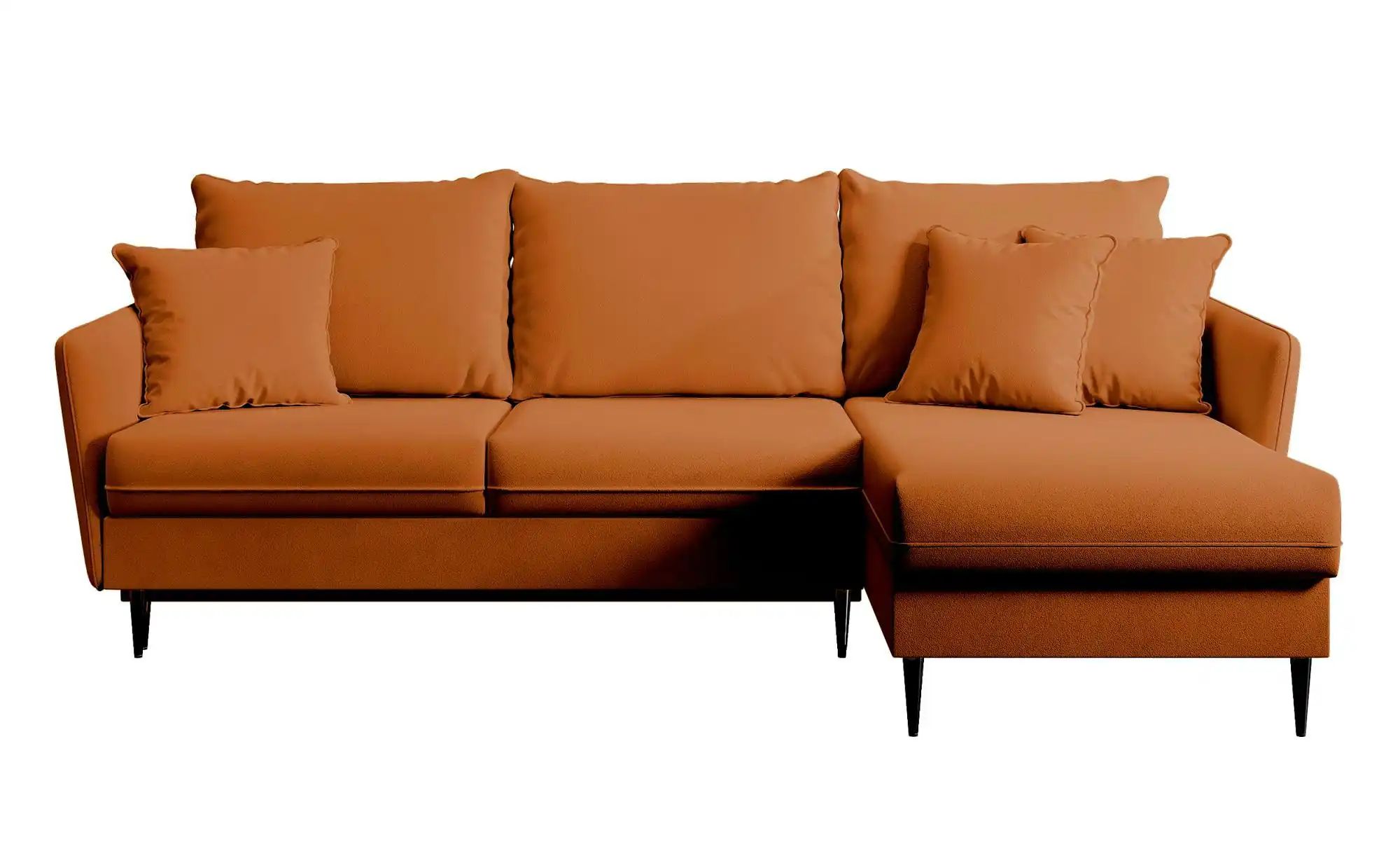 Selsey Ecksofa mit Schlaffunktion Volio ¦ kupfer ¦ Maße (cm): B: 223 H: 88 günstig online kaufen
