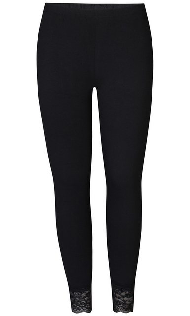 ZE-ZE Nordic Leggings Legging Malus schwarz mit Spitze elastischer Bund günstig online kaufen