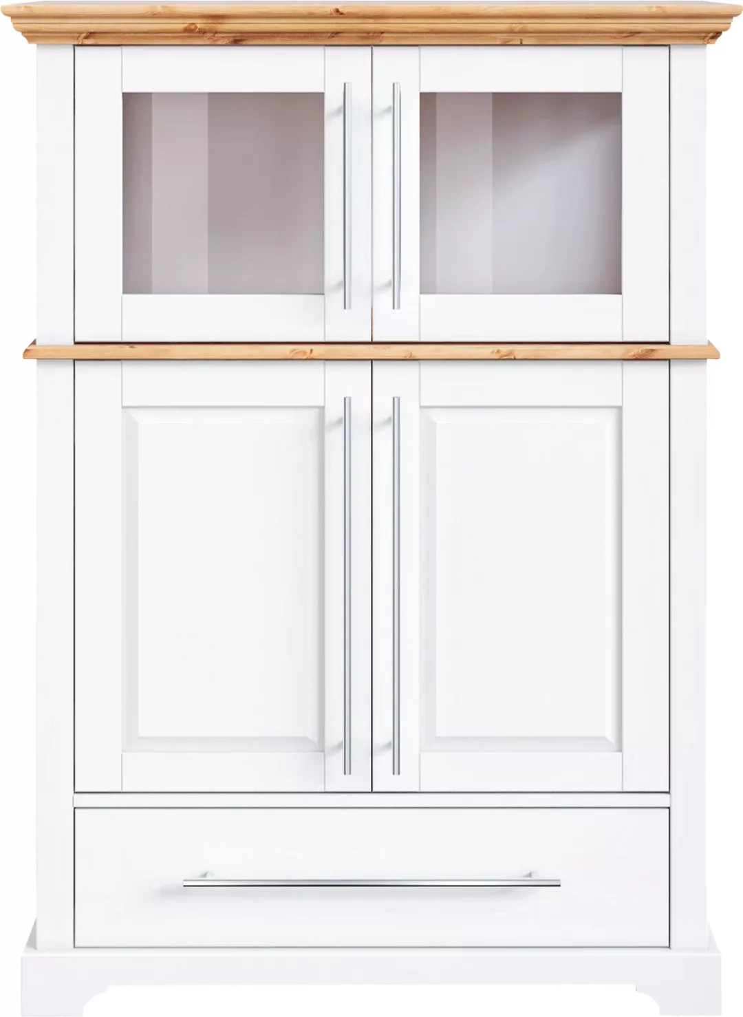 Home affaire Highboard "Meliss", Breite 94 cm, 4-türig, mit Schublade, Kief günstig online kaufen