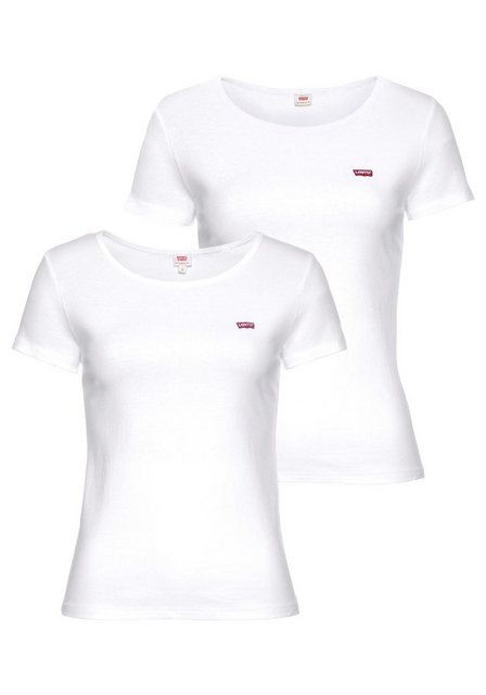 Levi's® T-Shirt Mini-Logo (2-tlg., 2er-Pack) mit kleiner Markenlogo-Sticker günstig online kaufen