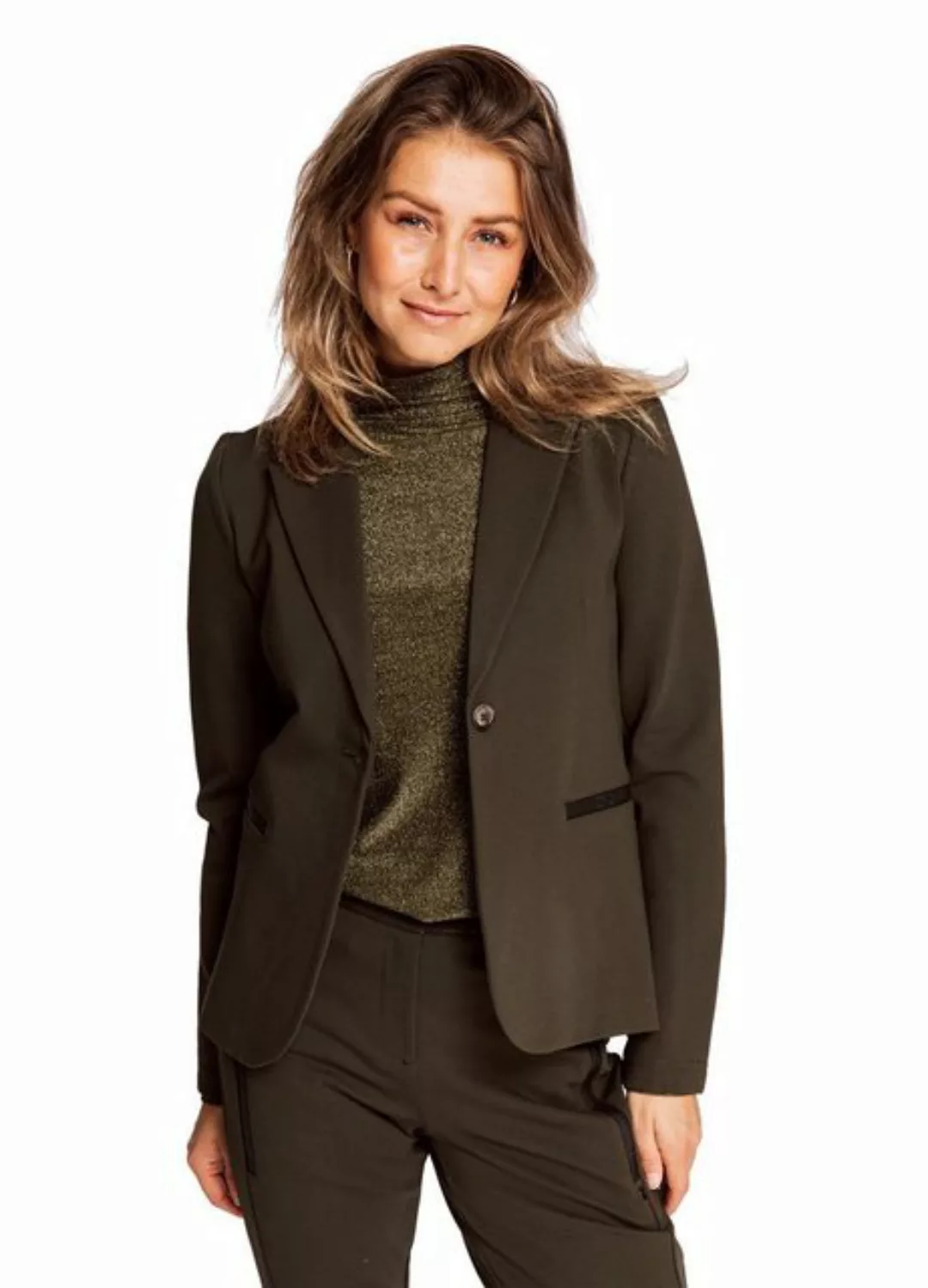 Zhrill Jackenblazer Blazer SALMA Dark Olive angenehmer Tragekomfort günstig online kaufen