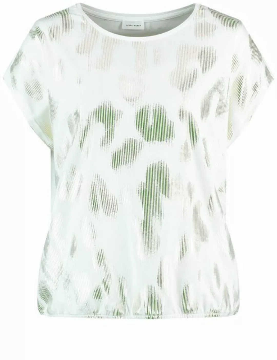 GERRY WEBER Kurzarmshirt Kurzarmshirt mit schimmerndem Print günstig online kaufen