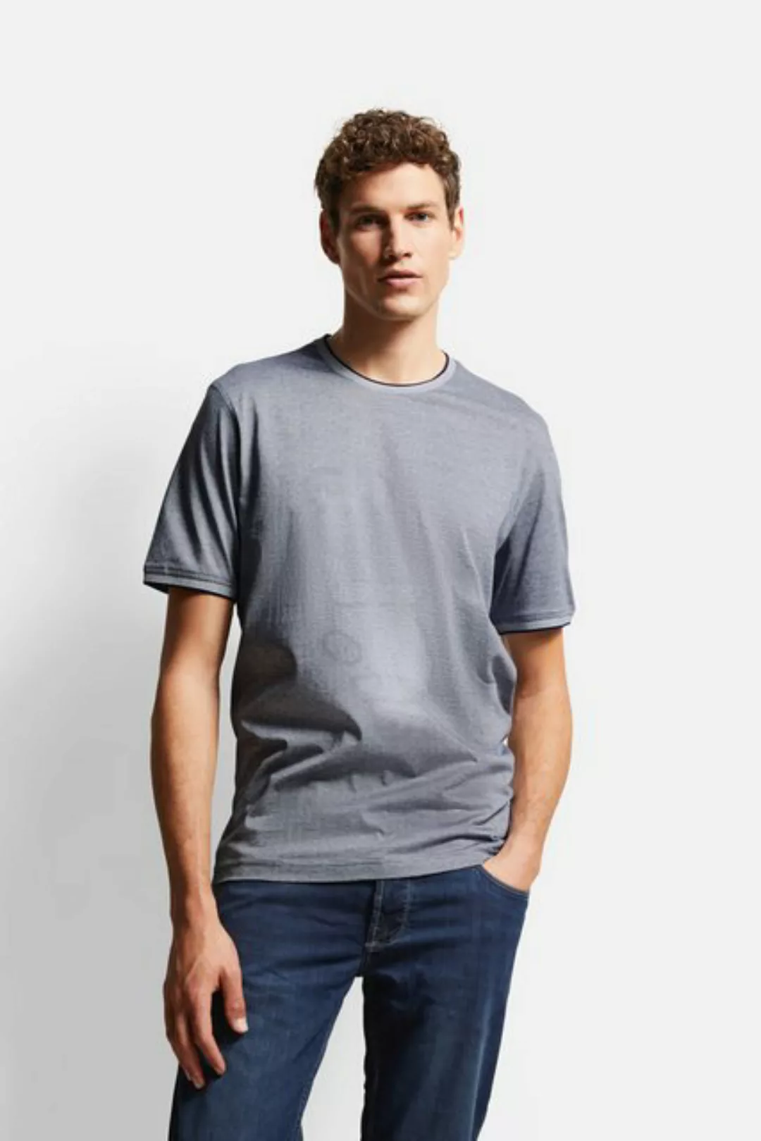 bugatti T-Shirt aus reiner Baumwolle günstig online kaufen