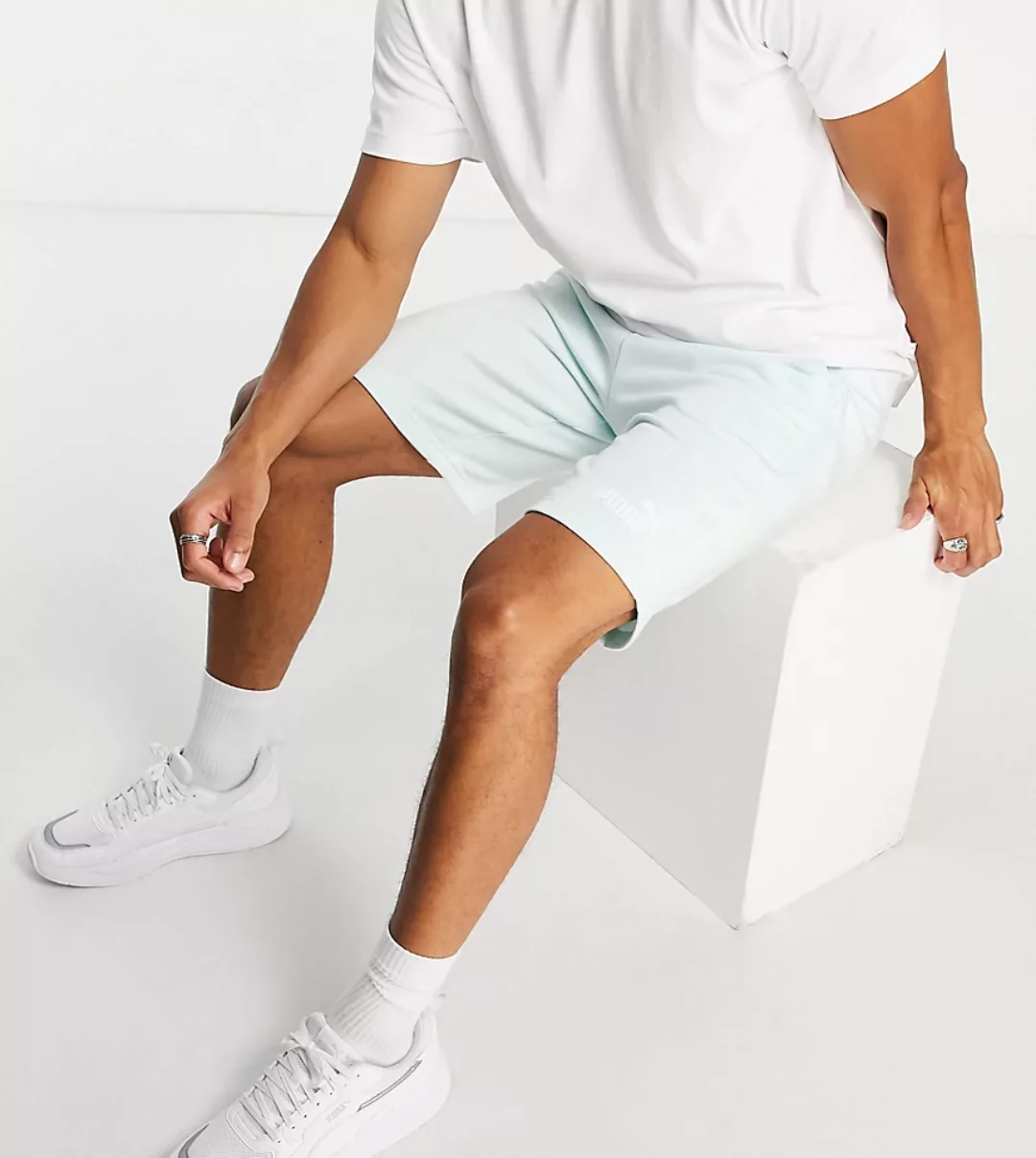 Puma – Essentials – Jersey-Shorts in Pastellmint-Grün günstig online kaufen
