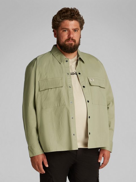 Calvin Klein Jeans Plus Langarmhemd PLUS CARGO OVERSHIRT in großen Größen günstig online kaufen