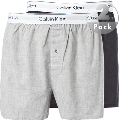 Calvin Klein 2-er Set Boxershorts Schwarz und Grau günstig online kaufen