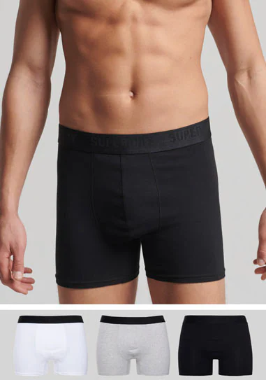 Superdry Langer Boxer "SD lg Boxer web wb 3x", (3 St., 3er-Pack), mit Logo günstig online kaufen