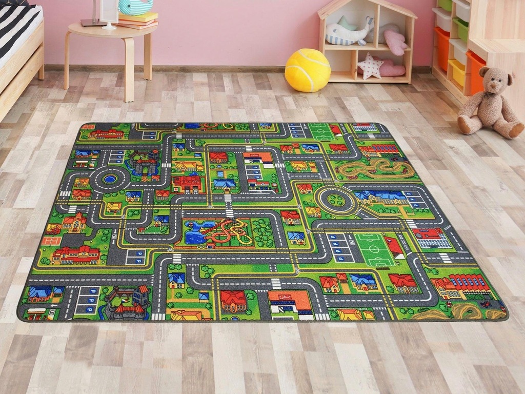 Primaflor-Ideen in Textil Kinderteppich »STREETS«, rechteckig, Straßen-Spie günstig online kaufen
