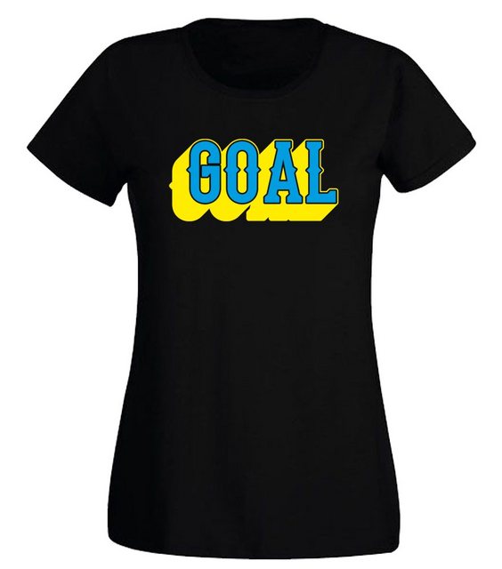 G-graphics T-Shirt Damen T-Shirt - GOAL Slim-fit, mit trendigem Frontprint, günstig online kaufen