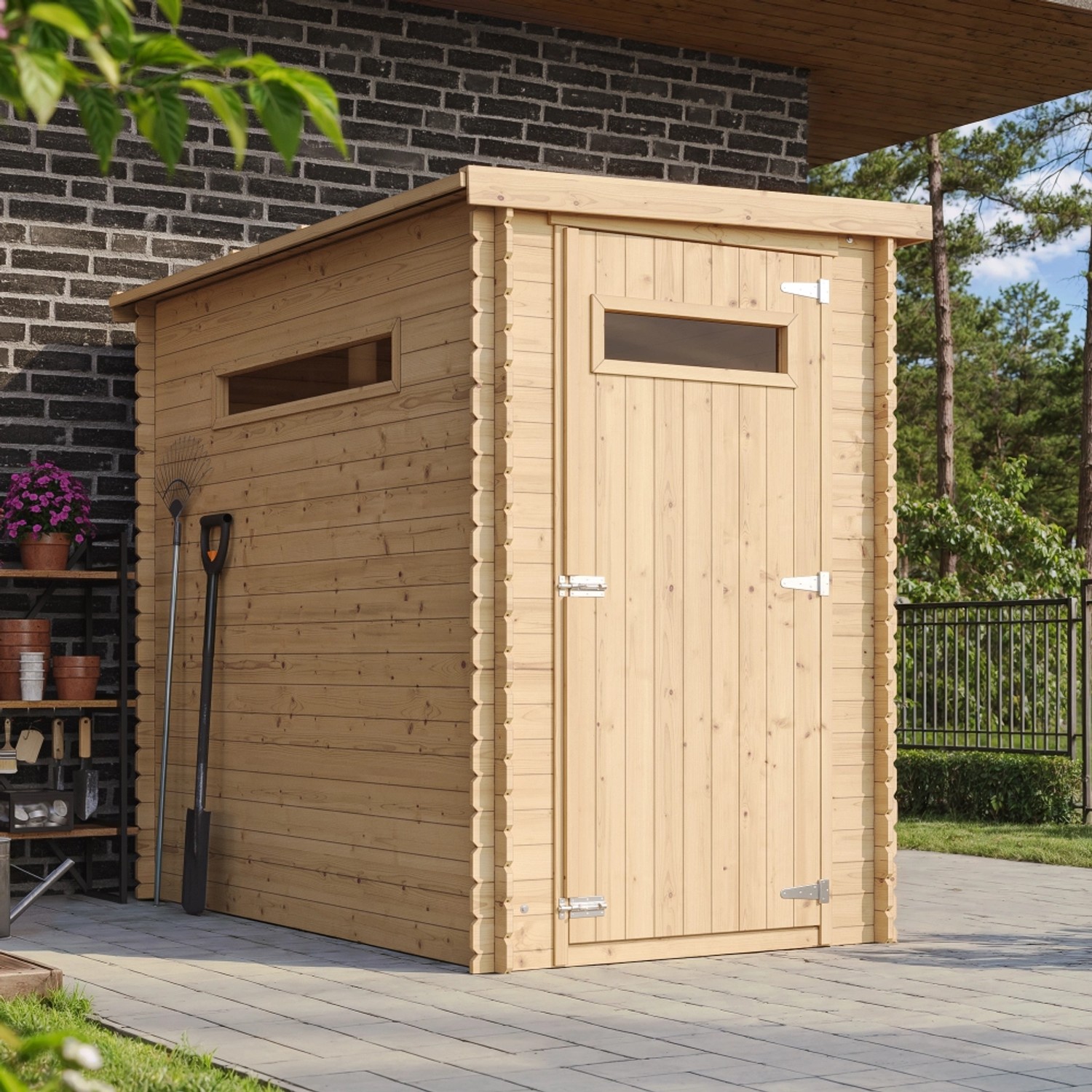 Timbela Gartenhaus Holz M306A 2,63 m² günstig online kaufen