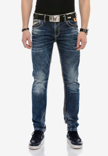 Cipo & Baxx Bequeme Jeans mit breiten Ziernähten günstig online kaufen