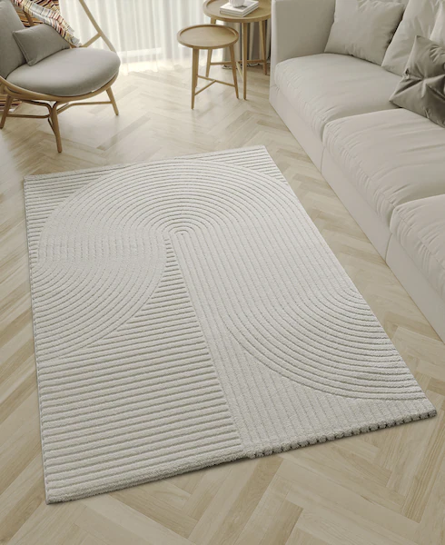 the carpet Teppich »Elio«, rechteckig, moderner Wohnzimmer Teppich hohe Flo günstig online kaufen