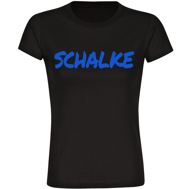 multifanshop T-Shirt Damen Schalke - Textmarker - Frauen günstig online kaufen