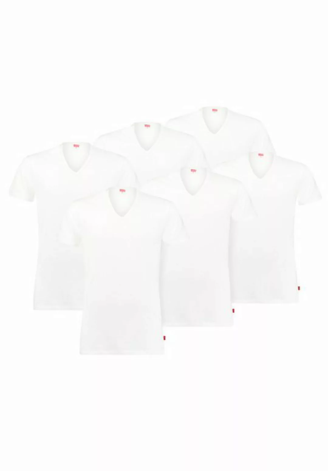 Levi's® Poloshirt LEVIS MEN V-NECK 3P ECOM (Packung, 6-tlg., 6er-Pack) günstig online kaufen