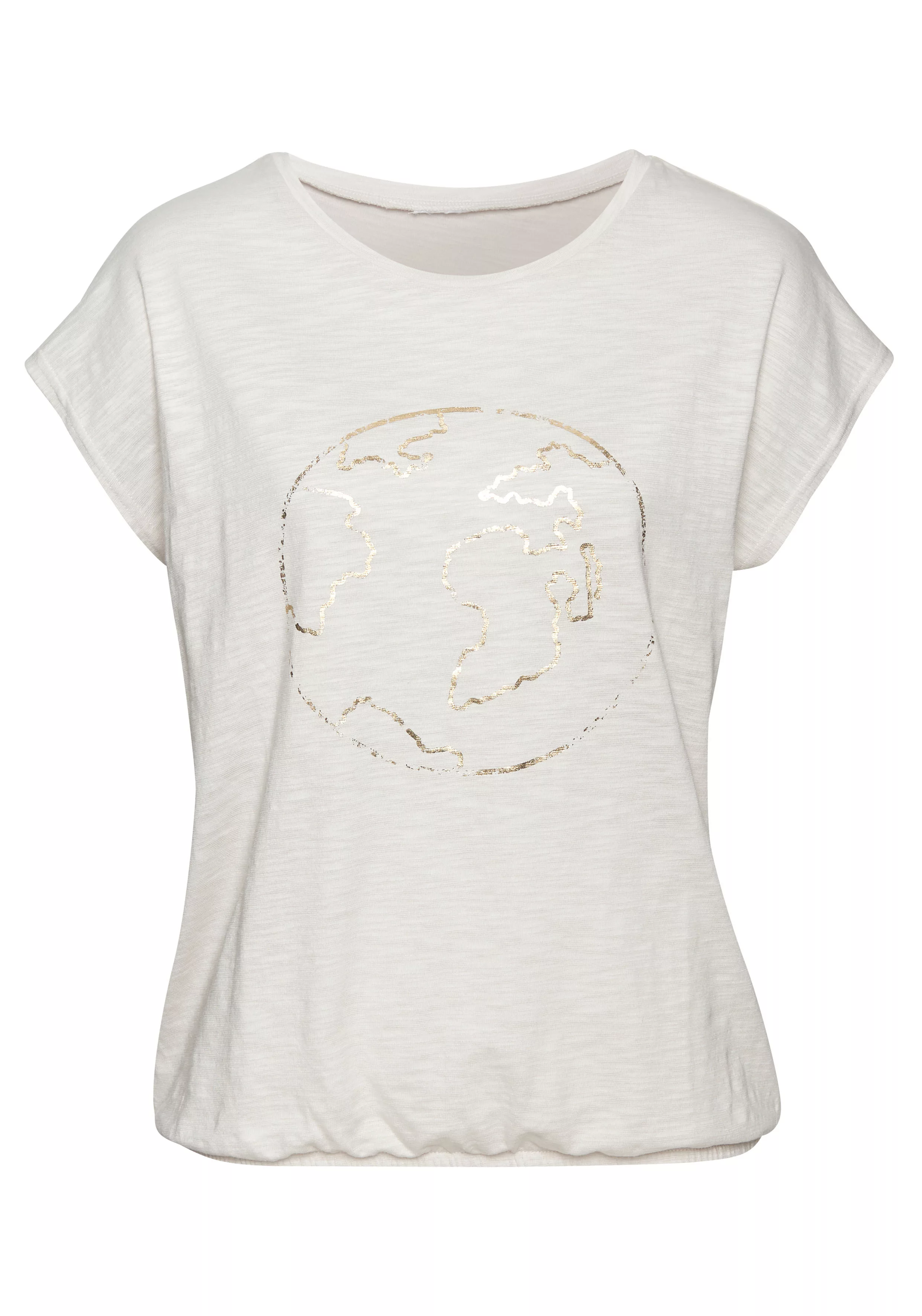 Vivance T-Shirt, (1 tlg.), mit modischem Frontprint günstig online kaufen