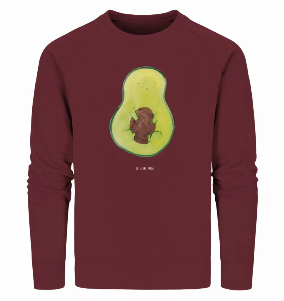 Mr. & Mrs. Panda Longpullover Größe L Avocado Kern - Burgundy - Geschenk, g günstig online kaufen