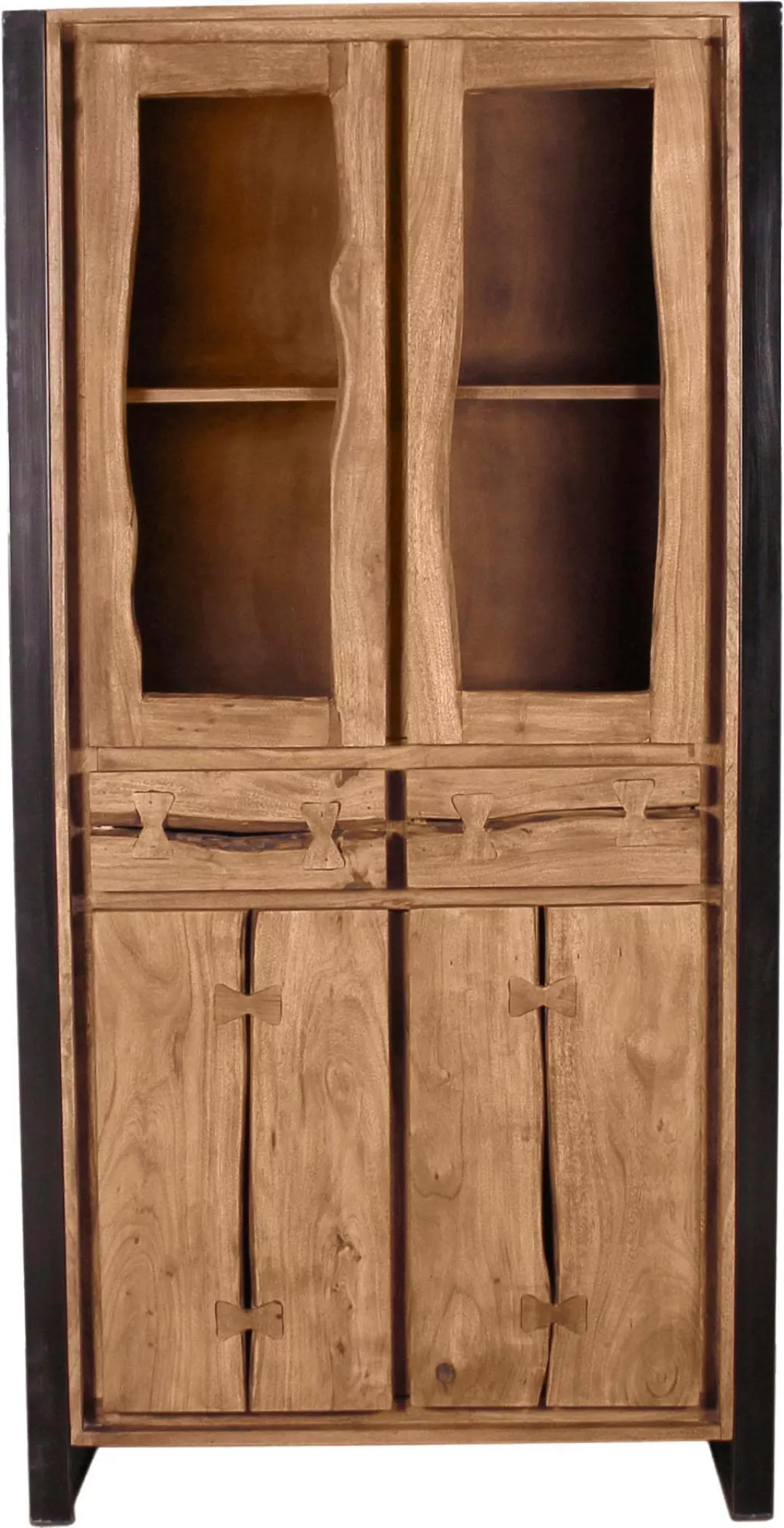 SIT Vitrine "Live Edge", aus Akazienholz, mit markanten Baumkanten in der F günstig online kaufen
