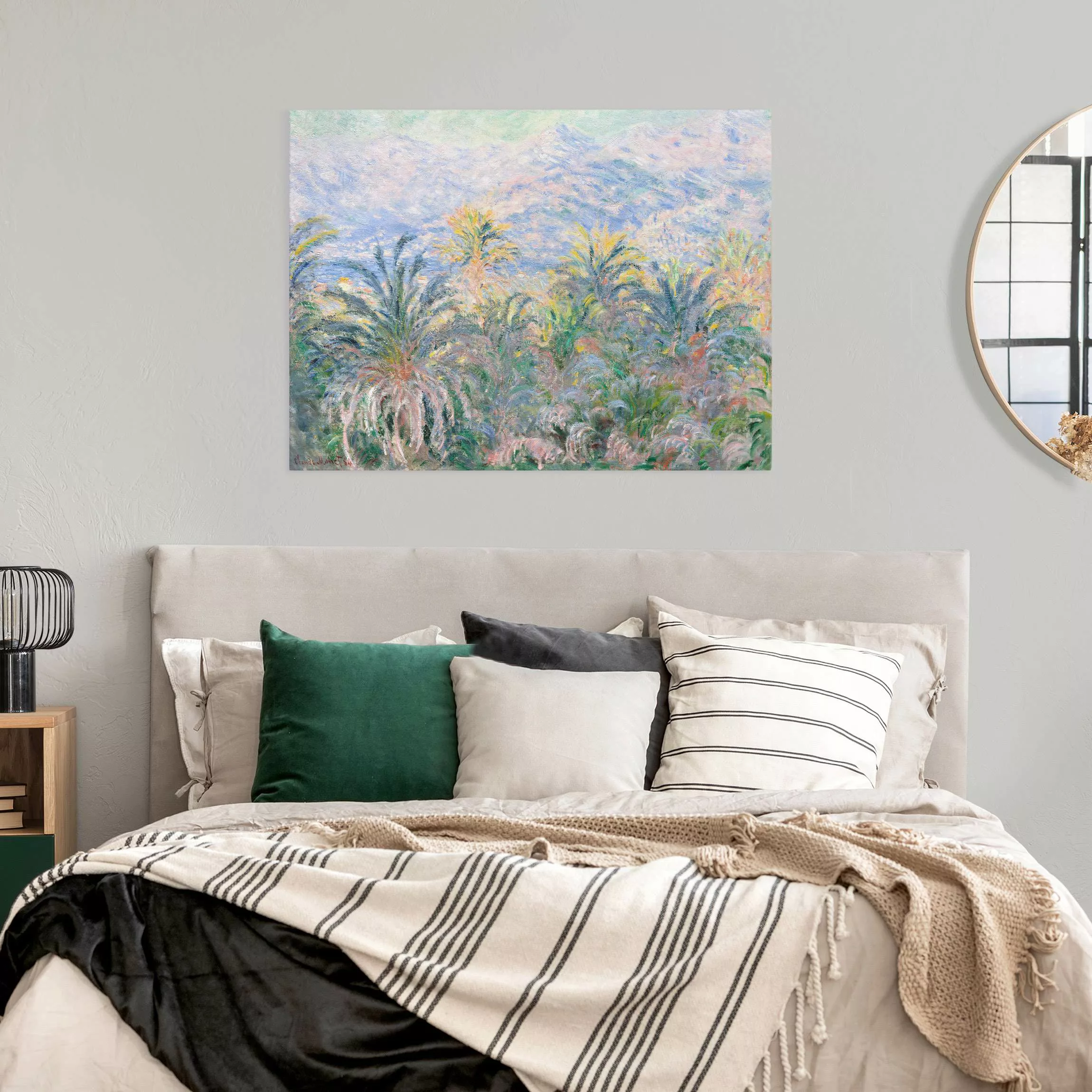 Leinwandbild Claude Monet - Palmen bei Bordighera günstig online kaufen