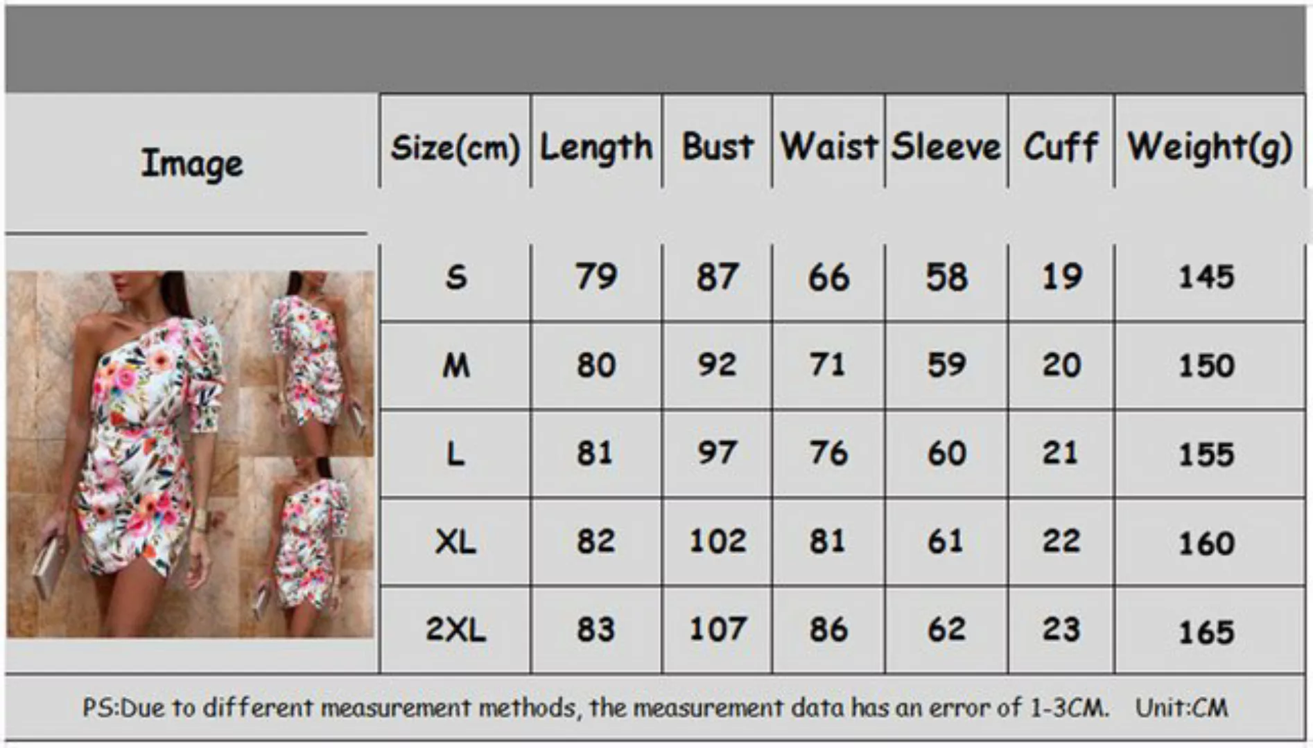 RUZU UG Dirndl Kleid Hip Cover Rock Damen Bedruckt One Shoulder High Waist günstig online kaufen