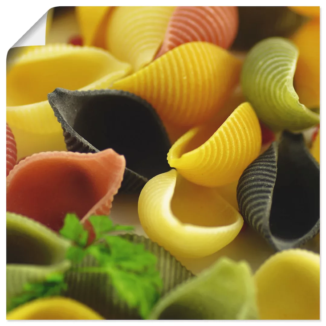 Artland Wandbild "Bunte Pasta", Getreide, (1 St.) günstig online kaufen