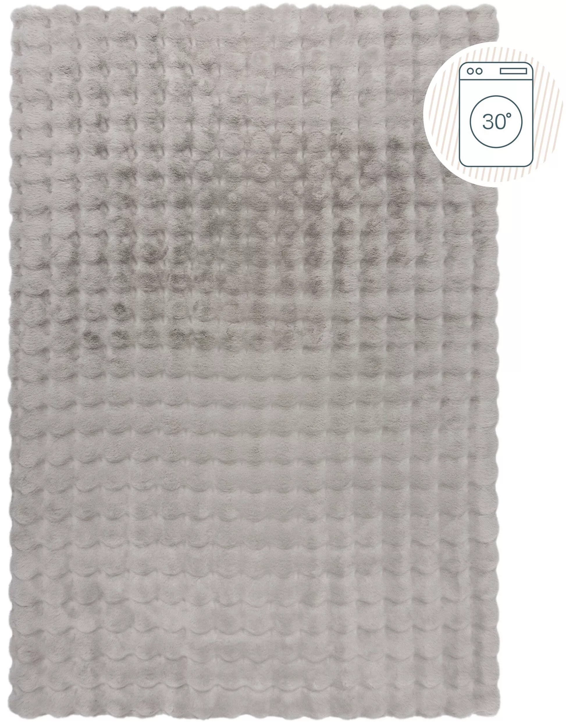 FLAIR RUGS Hochflor-Teppich »Waffle Faux Fur«, rechteckig, 35 mm Höhe, Waff günstig online kaufen