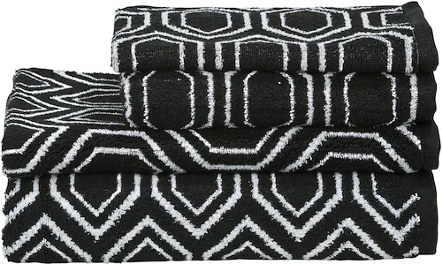 done.® Handtuch Set »DAILY SHAPES«, 4 tlg., Jacquard-Walkfrottier günstig online kaufen