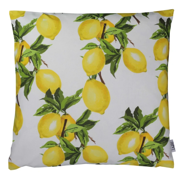 Kissenhülle Citrus 50 x 50 cm - Zitronenmuster günstig online kaufen