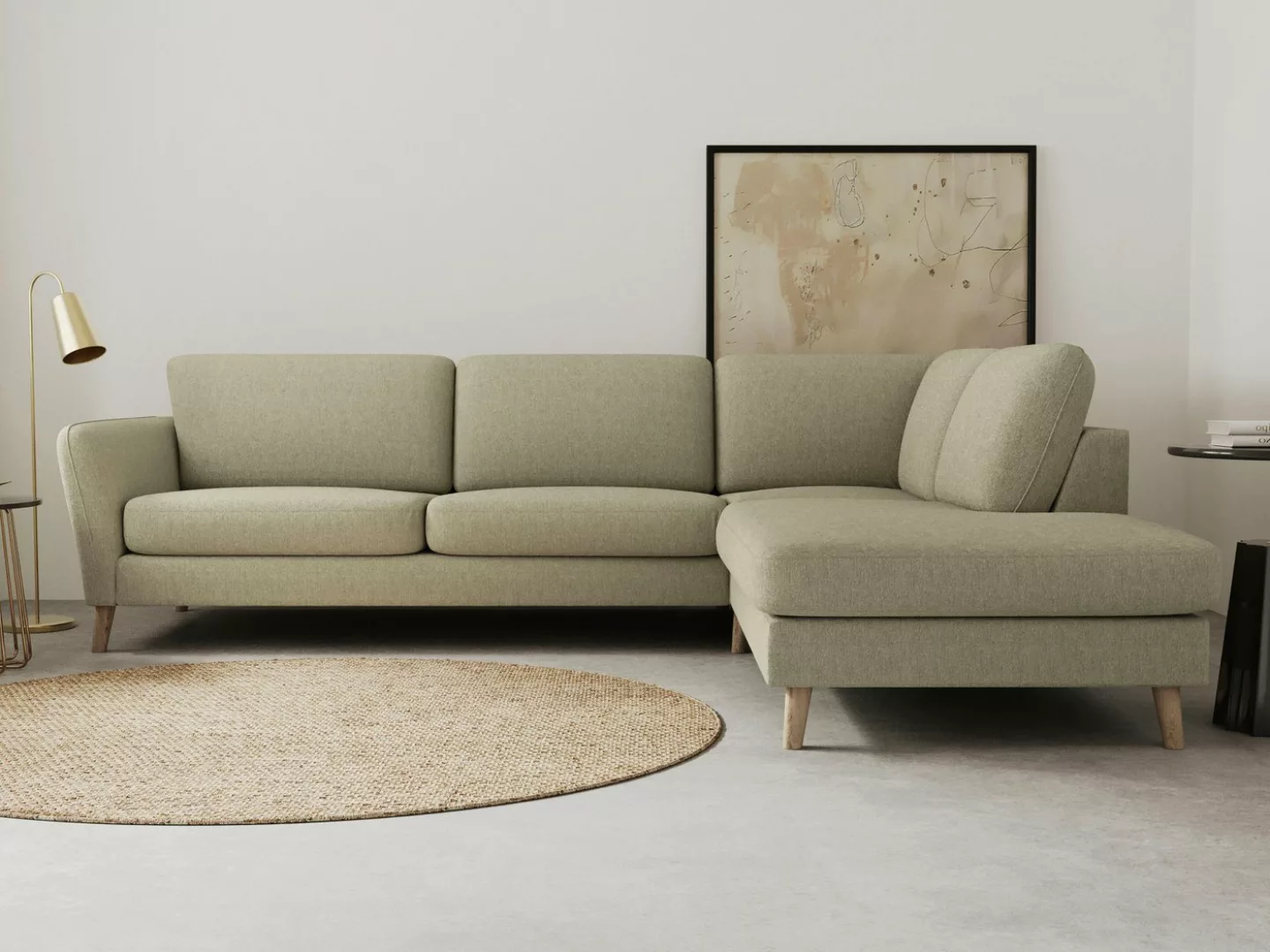 Home affaire Ecksofa "MARSEILLE 278/202 cm, L-Form, Ottom. rechts/links", m günstig online kaufen