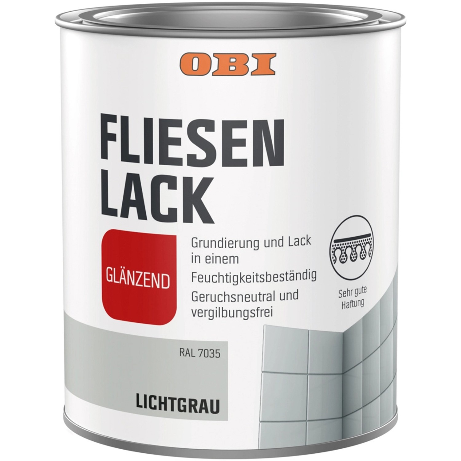 OBI Fliesenlack Licht-Grau Glänzend 750 ml günstig online kaufen