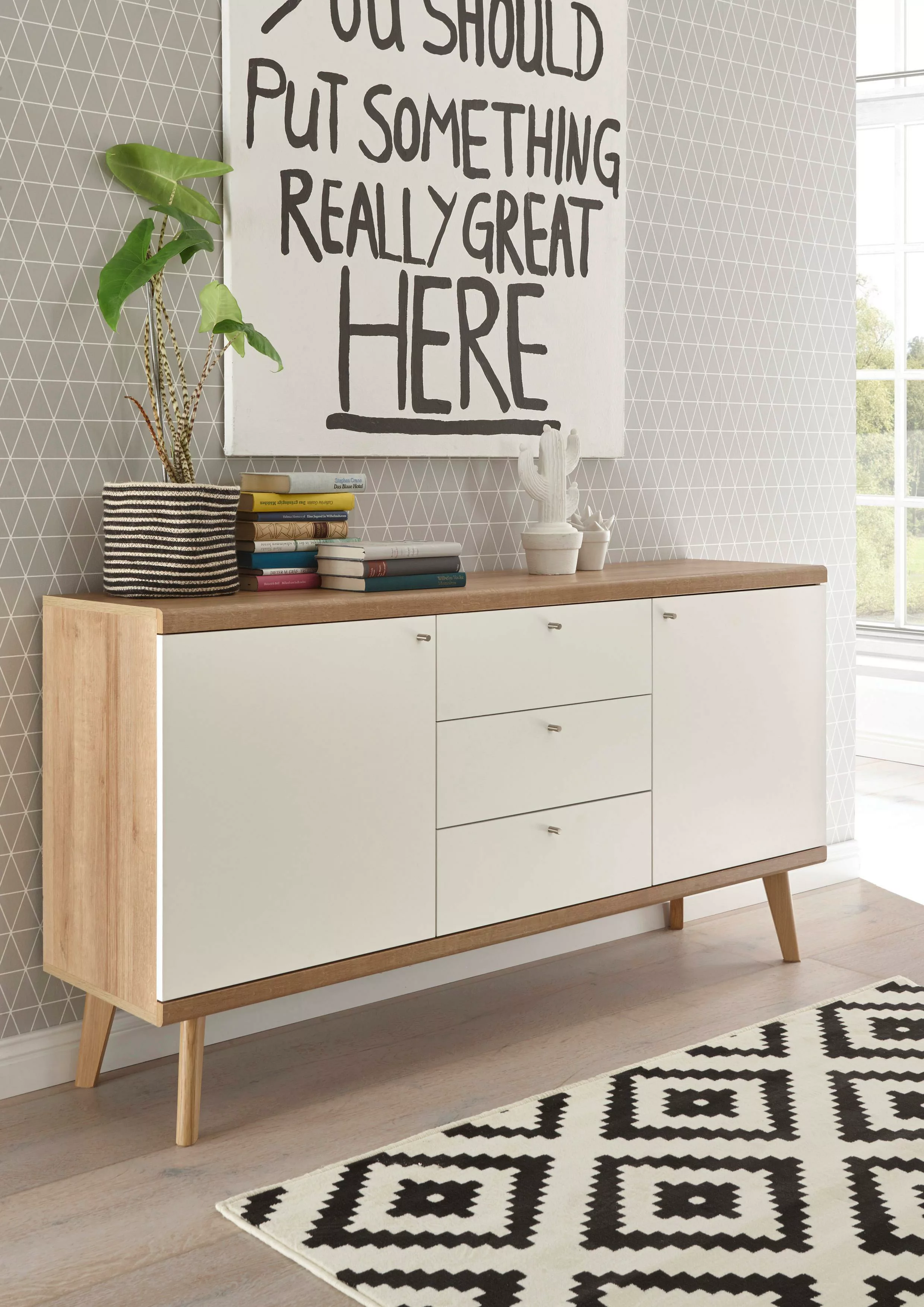 andas Sideboard "Merle", im skandinavischen Design, Breite 160 cm günstig online kaufen