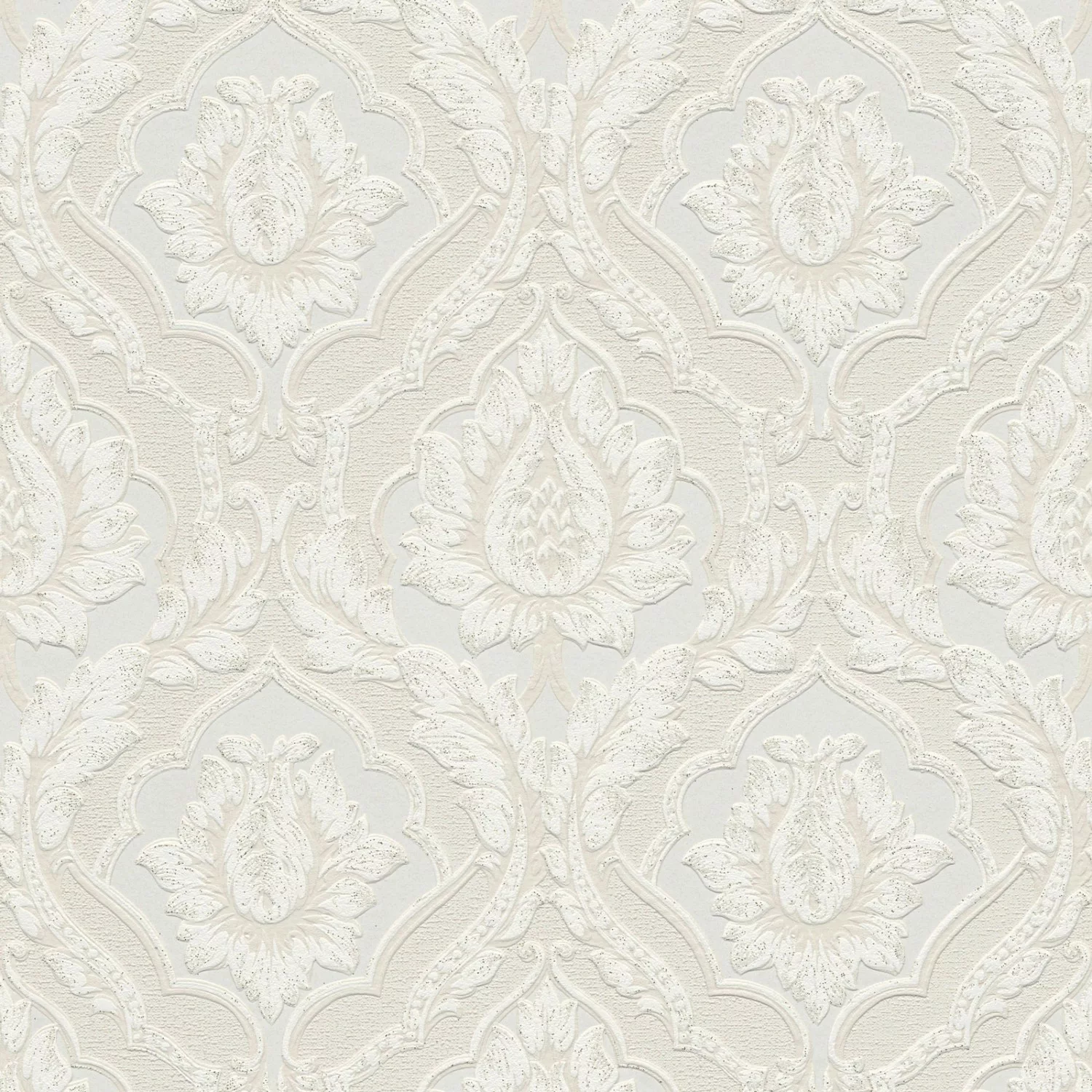 Bricoflor Vintage Tapete in Creme Weiß Vinyl Papiertapete mit Struktur für günstig online kaufen